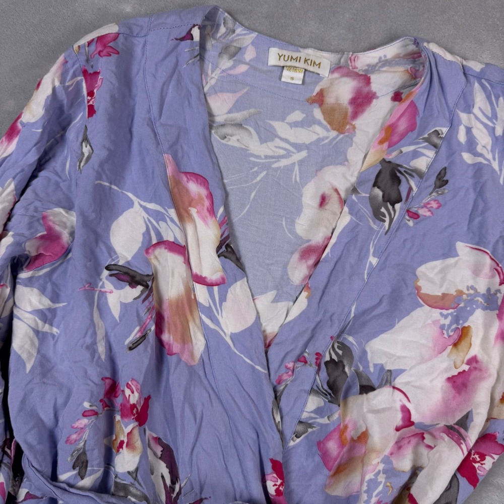 Yumi Kim Floral Dream Lover Robe PJ18088 Blue Pink White Size S